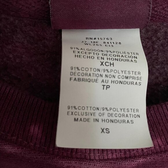 Champion Women's Reverse Weave Maroon Tie Dye Spellout Sweatshirt Size XS - Picture 6 of 8